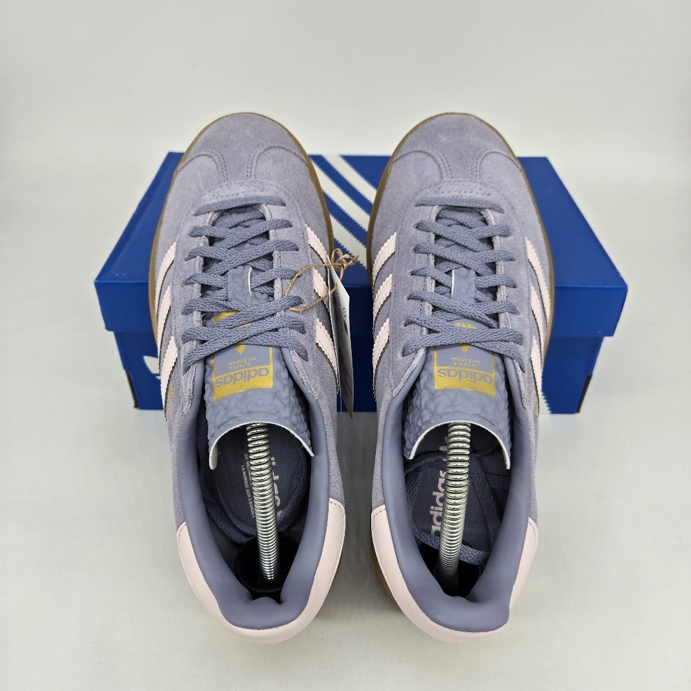 adidas Gazelle Bold JQ1297 Silver Violet Pink Shoes Women's Size 6 New - Picture 5 of 8